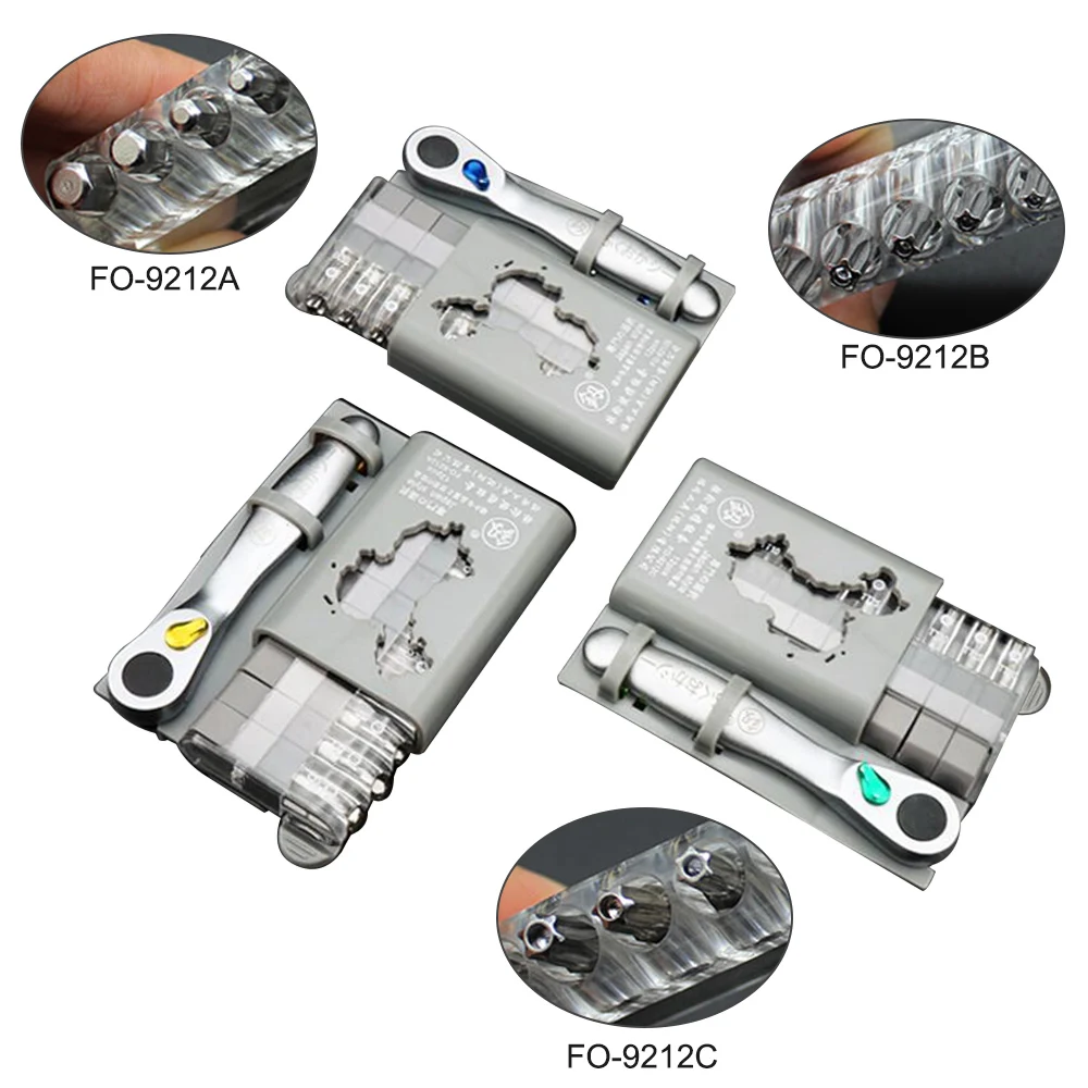 

2019 NEW 12Pcs Mini Ratchet Screwdriver Set Ratchet Wrench Set Screwdriver Socket Set Car Repair Tool Sets Kits