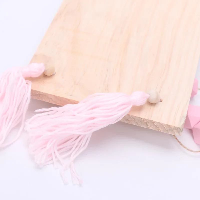 Радужные деревянные строительные блоки украшение для детской комнаты