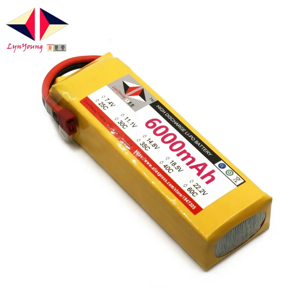 Аккумулятор HX Lipo 4S 14 8 в 6000 мАч 25C 30C 35C 40C 60C для радиоуправляемого дрона