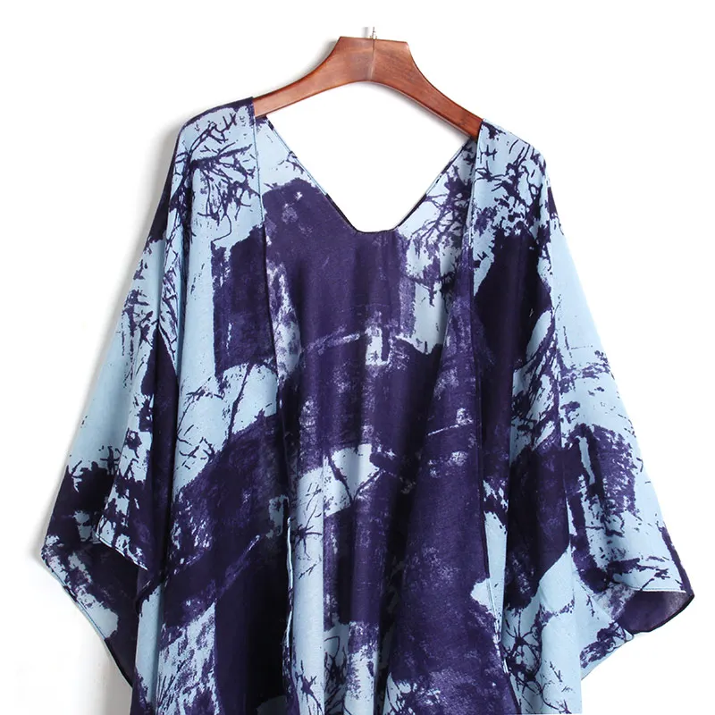 2017 пляжный купальник бикини с цветочным принтом накидка кардиган купальный