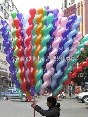 20 шт./лот разноцветные латексные воздушные шары с длинным переплетением