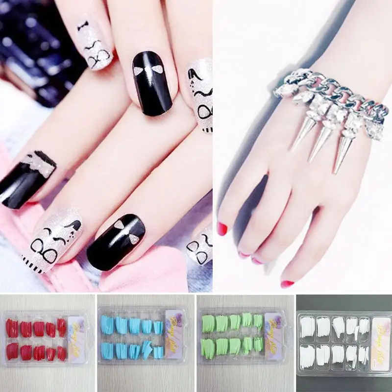 Лидер продаж 100 шт. Ложные Типсы Овальный Советы Nails Круглый полное покрытие