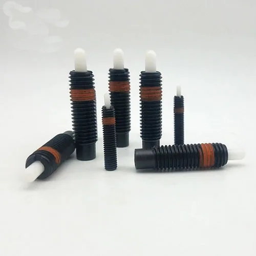 2pcs M5 M6 Heavy duty type Allen Resin head spring plunger Pressure telescopic positioning pin inner hexagon bolt 3mm-10mm Long |
