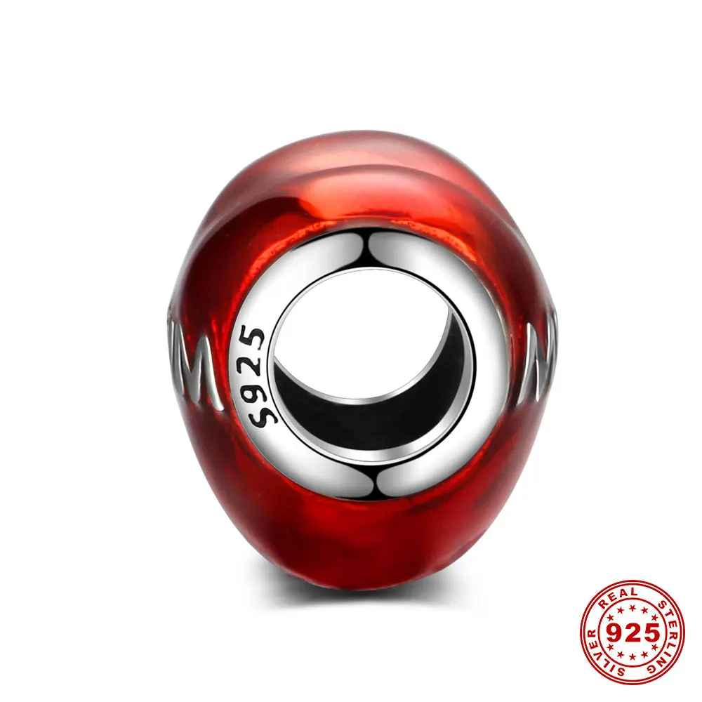 Стерлинговое Серебро S925, сердце, Подарочная коробка, очаровательный бисер, Vnistar,, сердце, разделитель, большое отверстие, сделай сам, серебро 925, Европейский бисер "талисман"