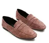 pink with plush Классическая женская обувь на плоской подошве; zapatos mujer; женская обувь из плюша для работы; зимние теплые лоферы; дизайнерская женская обувь без шнуровки - Цвет: pink with plush