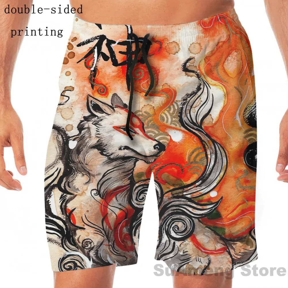 Летняя Повседневная забавная майка с принтом для мужчин и женщин Okami Amaterasu (2)