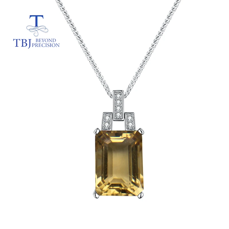 TBJ классический стиль натуральный цитрин драгоценный камень резка Октября 10*14 мм