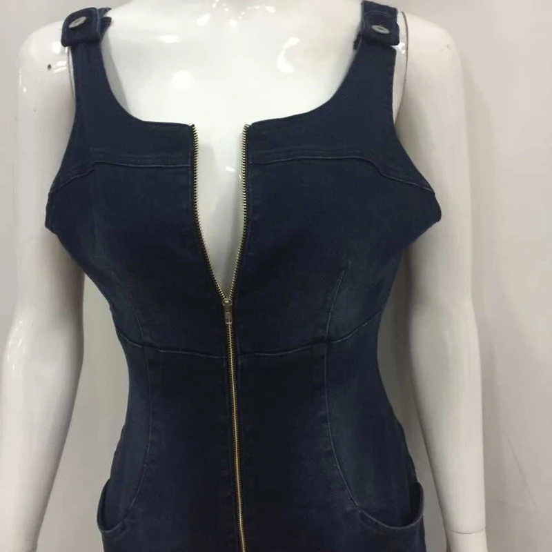 Summer Women Jeans Junpsuits Sexy Hollow Out Skinny Zipper Fly Denim Playsuits Full Length Womens Overalls Backless | Женская одежда