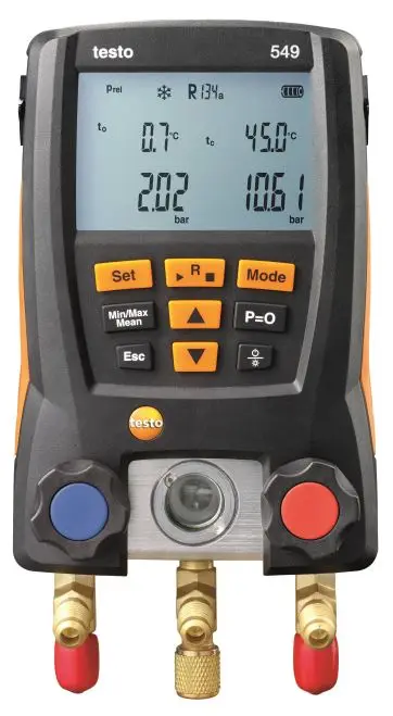 Цифровой манометр система HVAC 0560 0550 для холодильного оборудования TESTO 549|digital manifold
