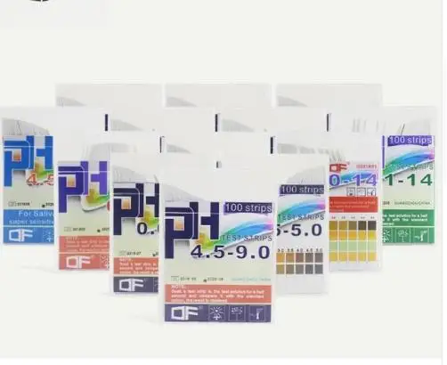 

50pack/lot 100strips/Pack PH4.5-9.0 Alkaline pH Test paper Strips Indicator Litmus Kit Testing strips