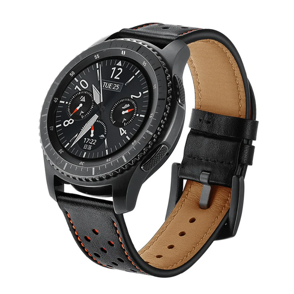Кожаный ремешок OSRUI для samsung Galaxy watch 46 мм gear S3 Frontier/Классический 22 мм браслет на запястье ремень amazfit verge