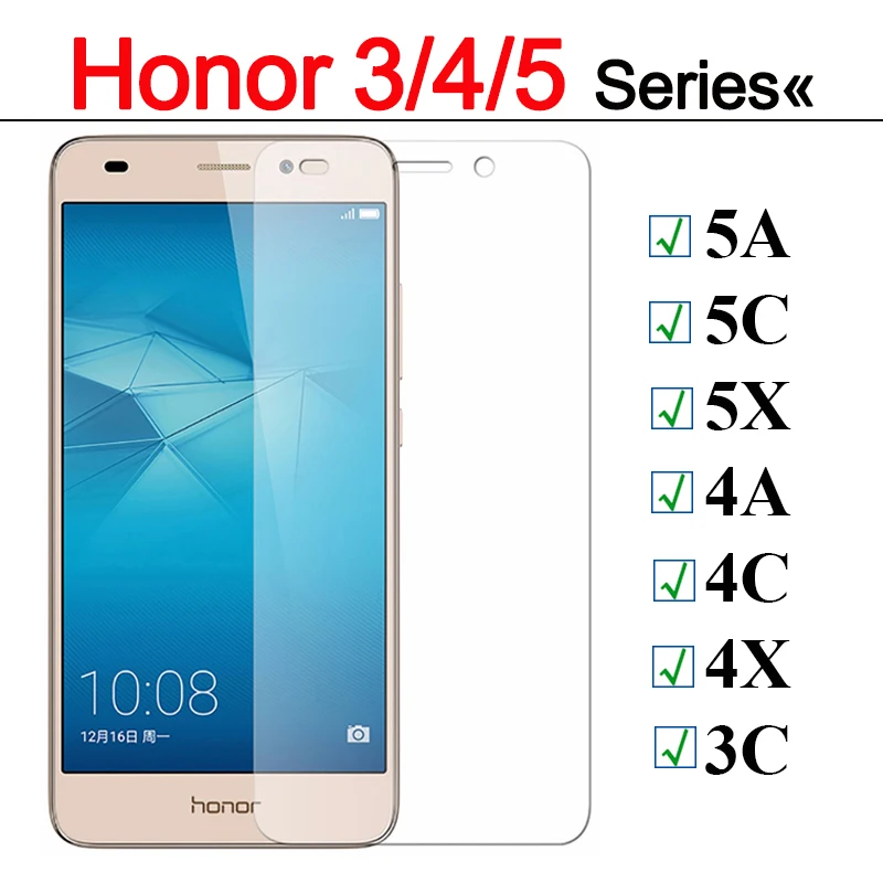 Защитное стекло для huawei Honor 5a 5c 5x закаленное 4a 4c 4x Huavei Honer 5 4 a c x a5 защита экрана Verre