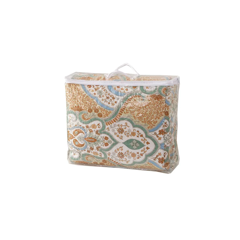 

Vintage Printed Cotton Bedspreads Quilt Set 3PCS Coverlet Quilted Bed Cover Pillowcase Queen Size Reversible Quilts CHAUSUB