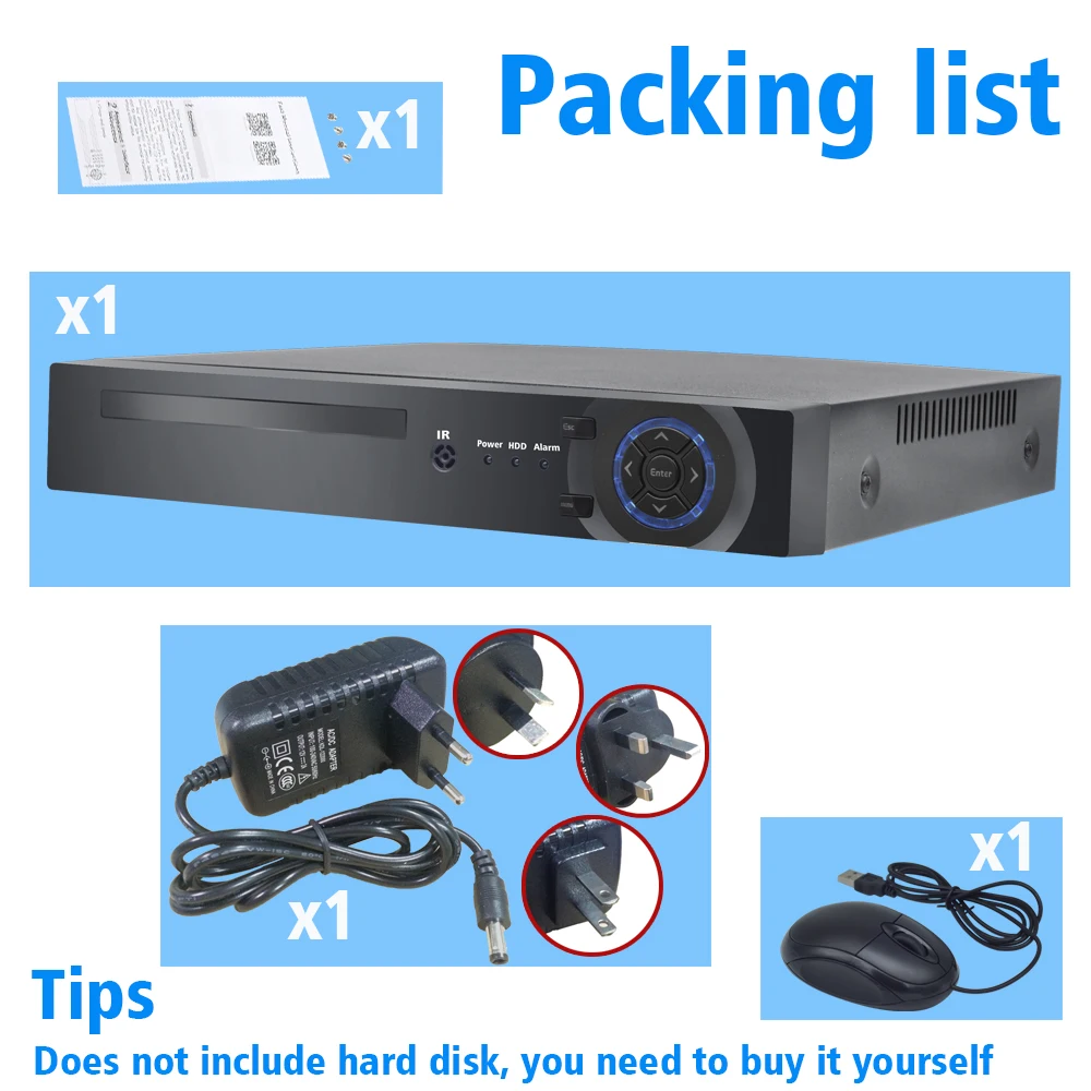 OUERTECH AHD CVI TVI IP CVBS 5in1 4CH/8CH плата CCTV DVR 1080P 4CH RCA Audio IN ONVIF DVR|Видеорегистратор для