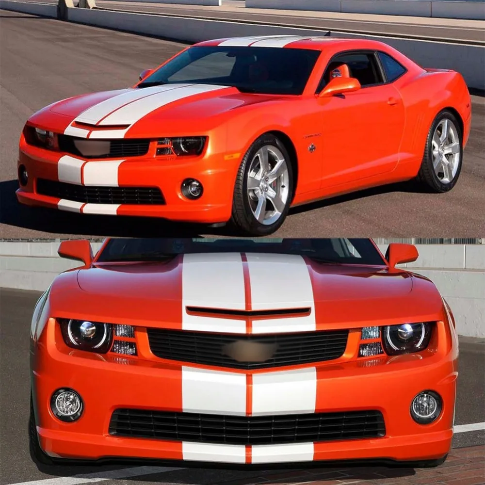 Опциональная цветная наклейка в полоску комплект для Chevrolet Camaro Mondeo Mustang Ford SS капот
