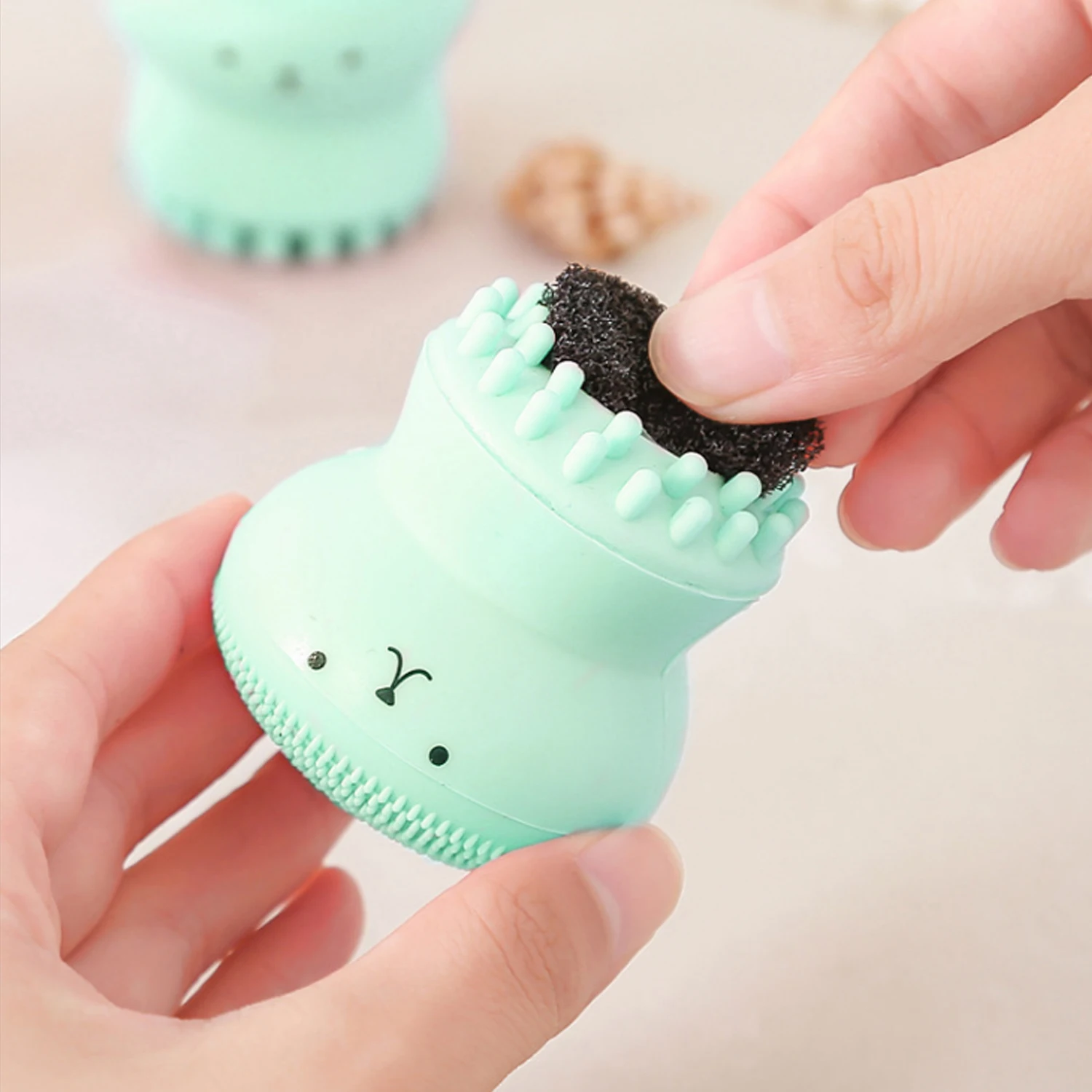 1 шт. силиконовая щетка для чистки пор лица|Устройства лица| |