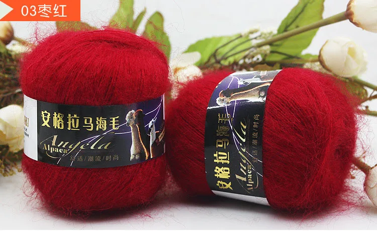 color 3 Mylb 6 шариков лучшая мягкая мохеровая пряжа для ручного вязание крючком из шерсти пряжа для вязания норковая шерстяная пряжа мохеровая шерсть для вязания - Цвет: color 3