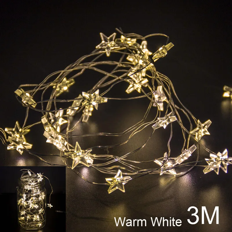 3M Warm White FENGRISE светодиодный Рождественский светильник Natal Noel Рождественский Подарок новогодний Рождественский Декор для дома Рождественская елка Прямая поставка - Цвет: 3M Warm White