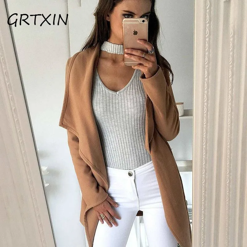 Женский трикотажный свитер черный пуловер с длинным рукавом и v-образным вырезом