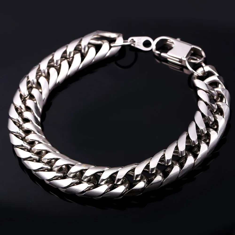 Мужской браслет-цепочка из нержавеющей стали 9 мм H115 | Украшения и аксессуары