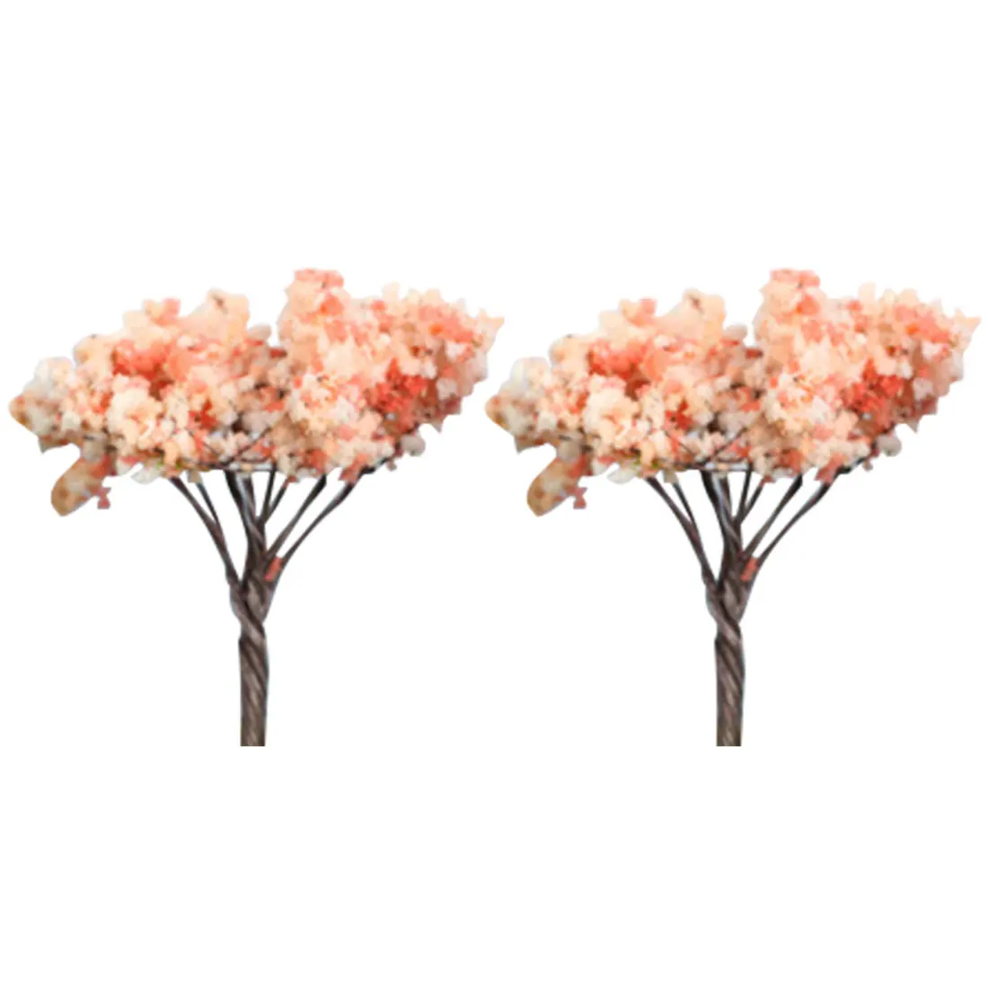 2 шт. миниатюрные Миниатюрные Дерево Ландшафтные изделия из смолы фигурка бонсай