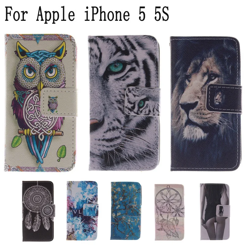 Чехол книжка для телефона из искусственной кожи + подставка и держатель карт Apple