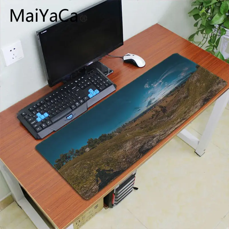 Lock Edge 40X90cm Maiyaca лучший вид в PUBG уникальная настольная панель коврик для игровой мыши ноутбук ПК игровой коврик большой коврик для мыши геймер Коврик для мыши - Цвет: Lock Edge 40X90cm