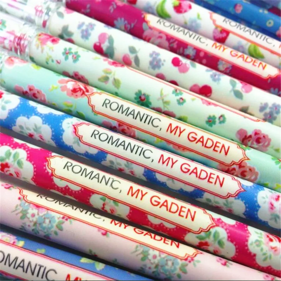 10 шт в упаковке новая милая Винтаж романтический цветок бриллиантовый гель ручки