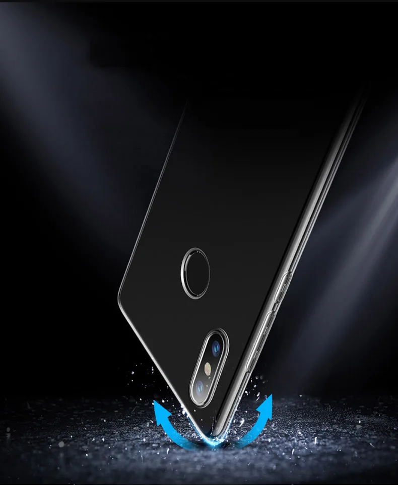 Мягкий чехол для Xiaomi MI 8 8SE Lite Mix2S POCO Phone F1 Redmi6 6A 6 Pro из ТПУ силиконовый прозрачный