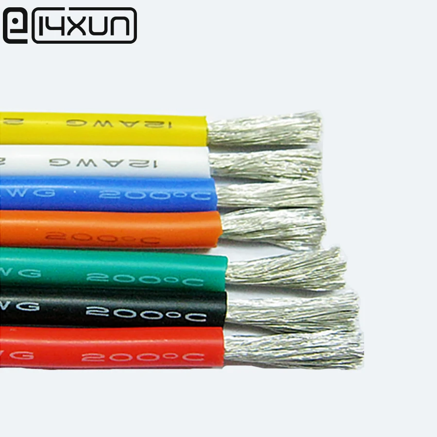 EClyxun 4 6 7 8 10 11 12 13 14 15 16 17 18 20 22 24 26 28 30 AWG силиконовый провод сверхгибкий тестовый