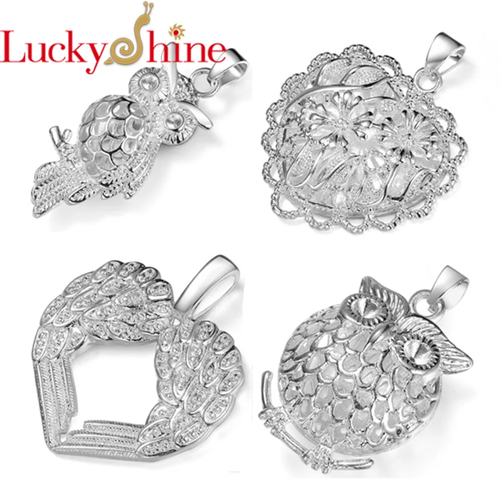 Luckyshine ювелирные изделия античная резная птица панк посеребренные модные