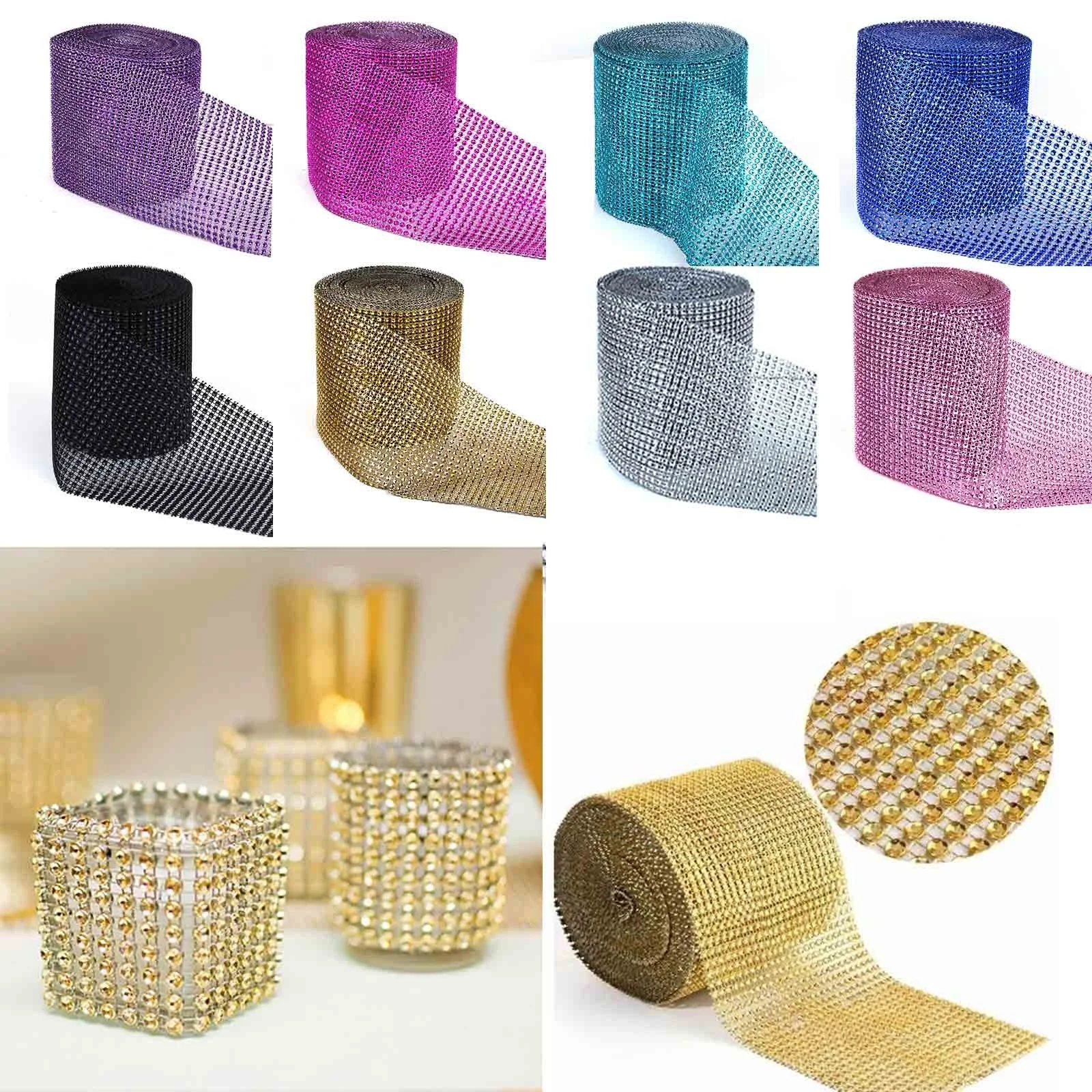 91 5 см горный хрусталь цепь Алмазная сетка отделка свадебное украшение для