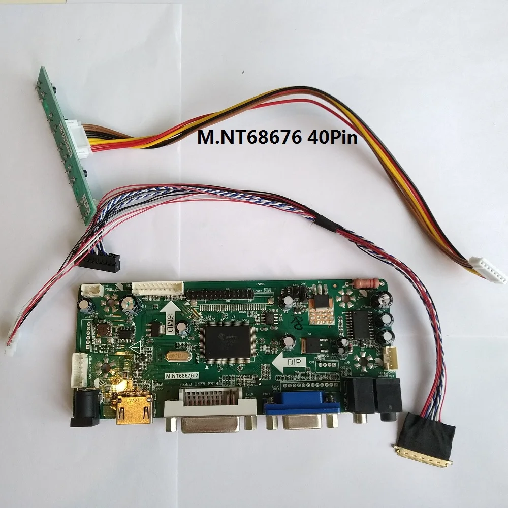 Комплект для HT140WXB-501 HDMI lcd светодиодный DIY LVDS 40pin 1" VGA DVI панель экран монитор M. N68676 1366X768 плата контроллера