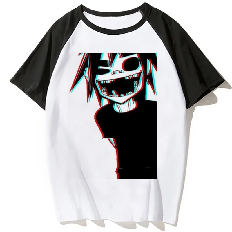 Gorillaz Футболка мужская летняя панк-рок футболка с коротким рукавом Мужская/Женская забавная футболка Музыкальная Группа Gorillaz Топ Футболка - Цвет: 9