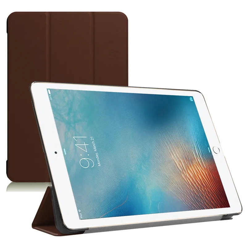 Хаки Qosea для Apple iPad Pro 12,9 дюймов роскошный из искусственной кожи смарт-чехол для Apple iPad Pro 12,9 Подставка для планшета - Цвет: Хаки