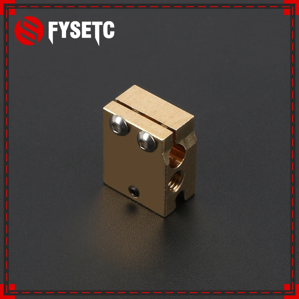 Высокая Температура H59 Медь нагревательный блок Volcano для E3D HOTEND Совместимость PT100