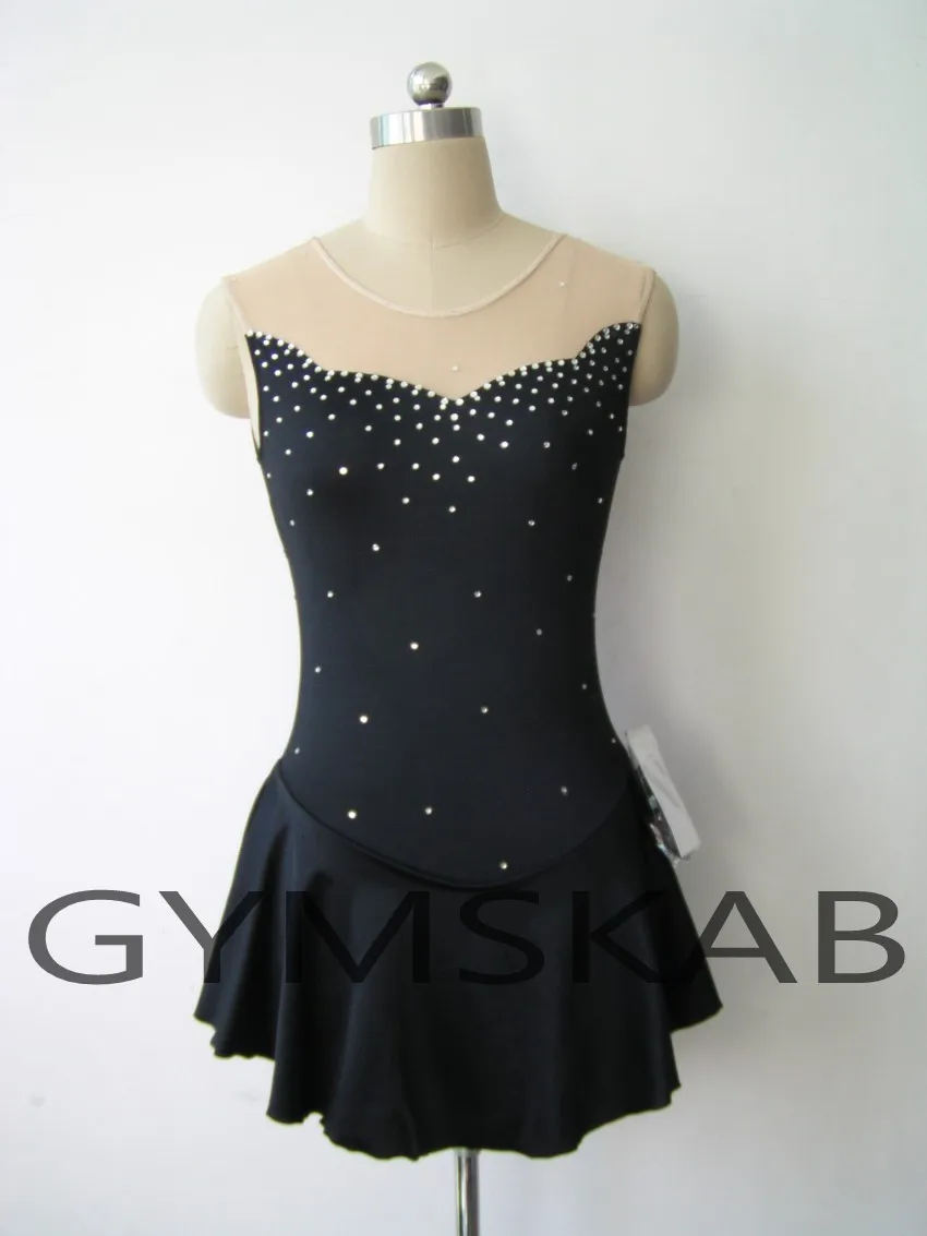 2018 изящное платье для фигурного катания женское на коньках без рукавов костюм