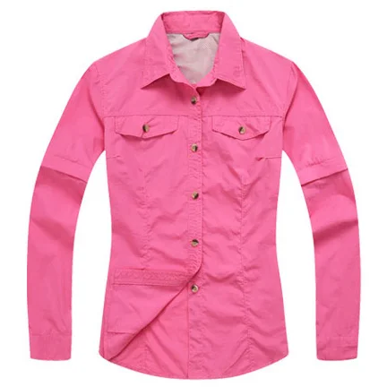 Съемные быстросохнущие походные рубашки для мужчин и женщин летняя дорожная