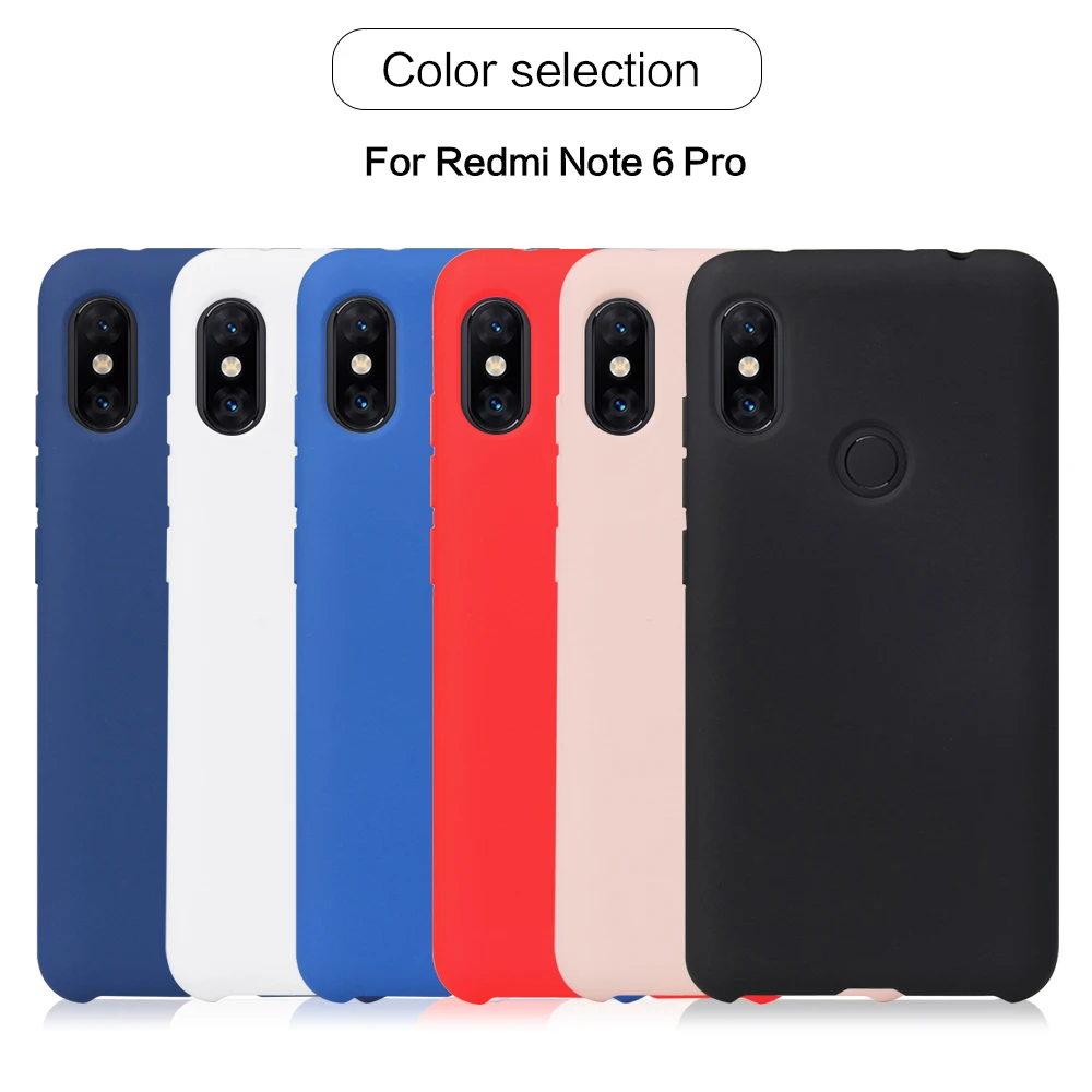 Жидкий силиконовый чехол для телефона Xiaomi Redmi Note 7 6 5 Pro 6A 5A Prime S2 однотонный Мягкий