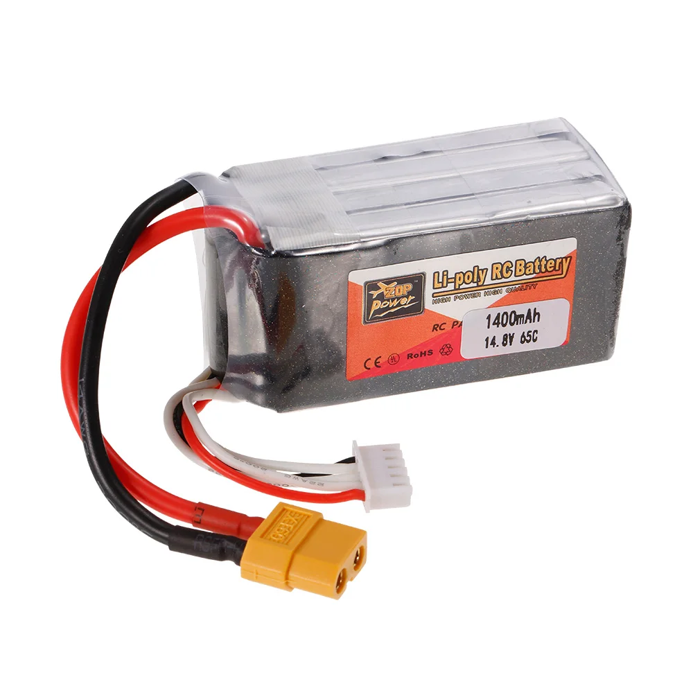 ZOP Мощность 4S 14 8 V 65C 45C 1400 мА/ч 1500 1800 XT60 Plug LiPo Батарея для 180 210 250 F330 быстроходный