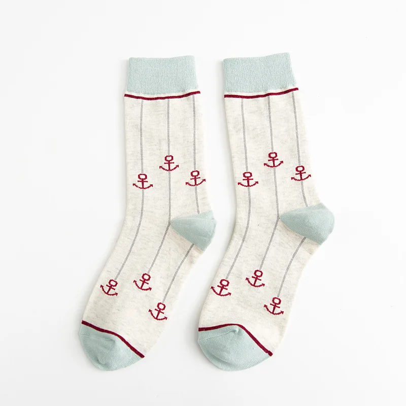 2018 autumn and winter new England wind socks personalized foreign trade couple ladies cotton stockings |