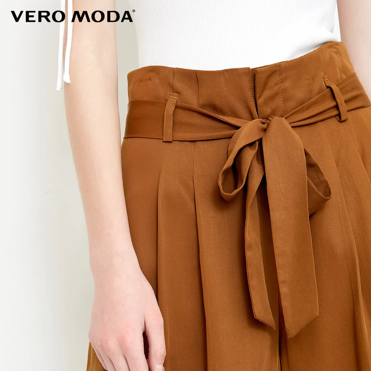 Vero Moda женские весенние и летние 2019 свободные широкие укороченные брюки | 31826J516