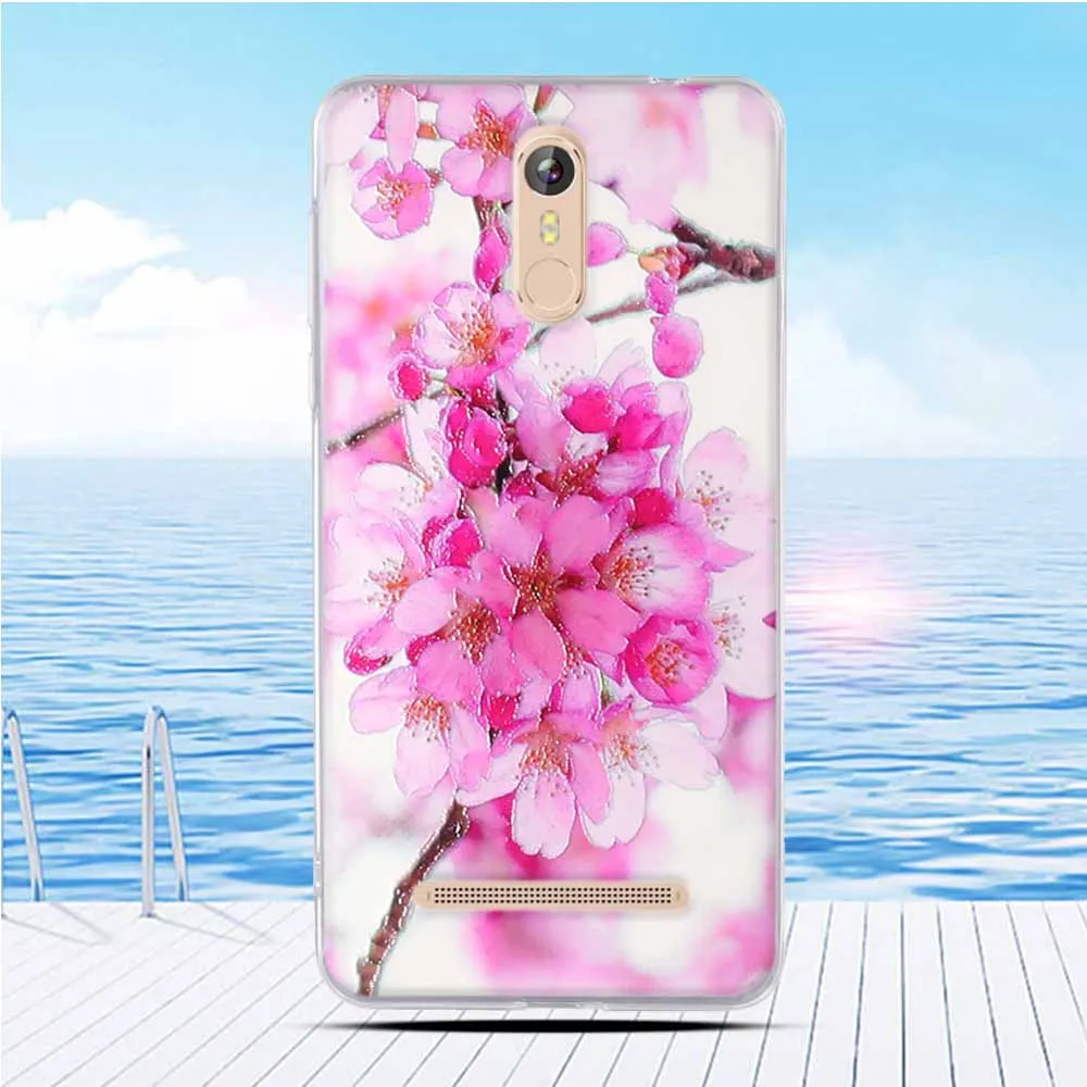 Soft Silicon Phone Case For Leagoo M8 Pro Housing Cover Flower Bag Shell Back |
