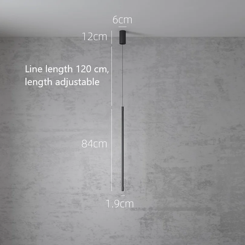 

Minimalist Bedroom Bedside Pendant Lights Nordic Modern Living Room Pendant Lamp Line Light Creative Atmosphere LED Hanging Lamp