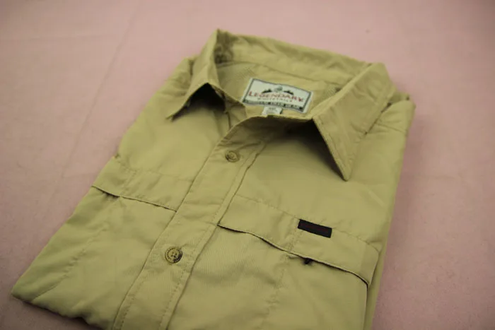 Рубашка мужская быстросохнущая дышащая с защитой от УФ-лучей коротким рукавом