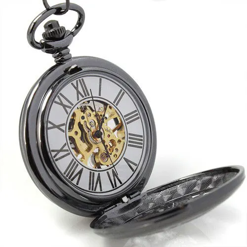 Классические Механические карманные часы мужские винтажные с скелетом |