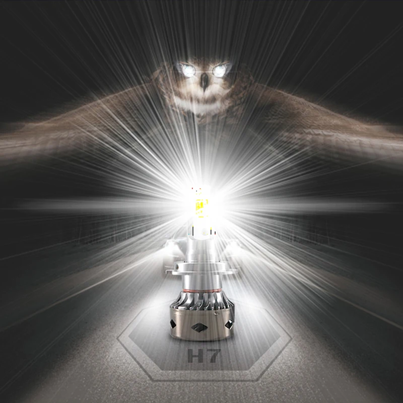 HLXG Мини Размер 10000LM лампочки для мотоцикла H11 H8 LED универсальный противотуманный