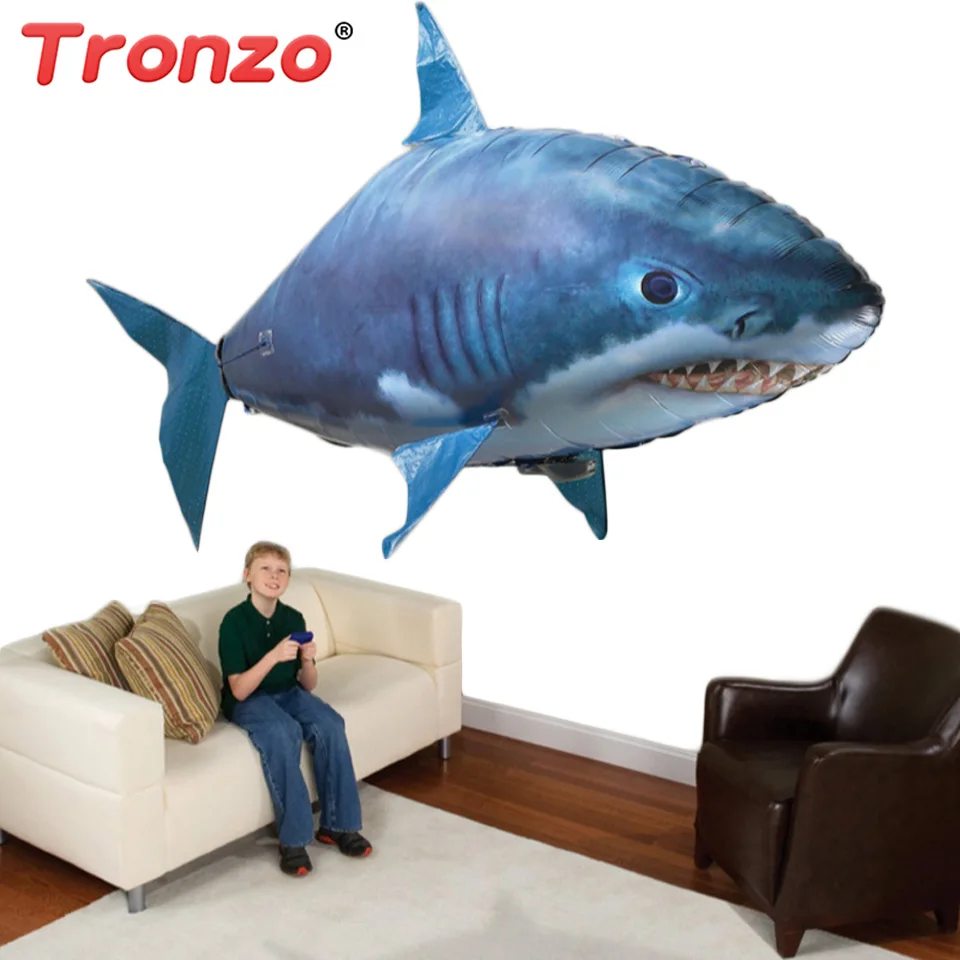 Tronzo 150 см большой RC надувной шар для плавания Акула Золотая рыбка электрический