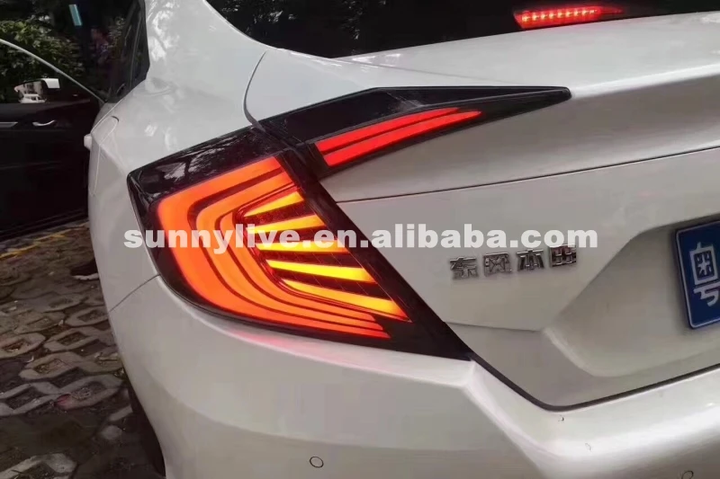 

For HONDA Civic Taillight LED Rear Lamp 2016 Year Smoke Black Color LF