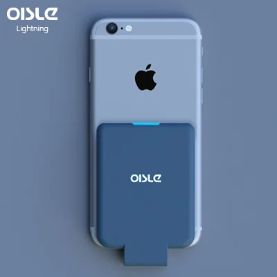 IOS-BLUE 4500 мАч Внешний аккумулятор зарядное устройство чехол для iPhone/type-C/Micro-USB samsung ультра тонкий внешний аккумулятор портативное зарядное устройство - Цвет: IOS-BLUE